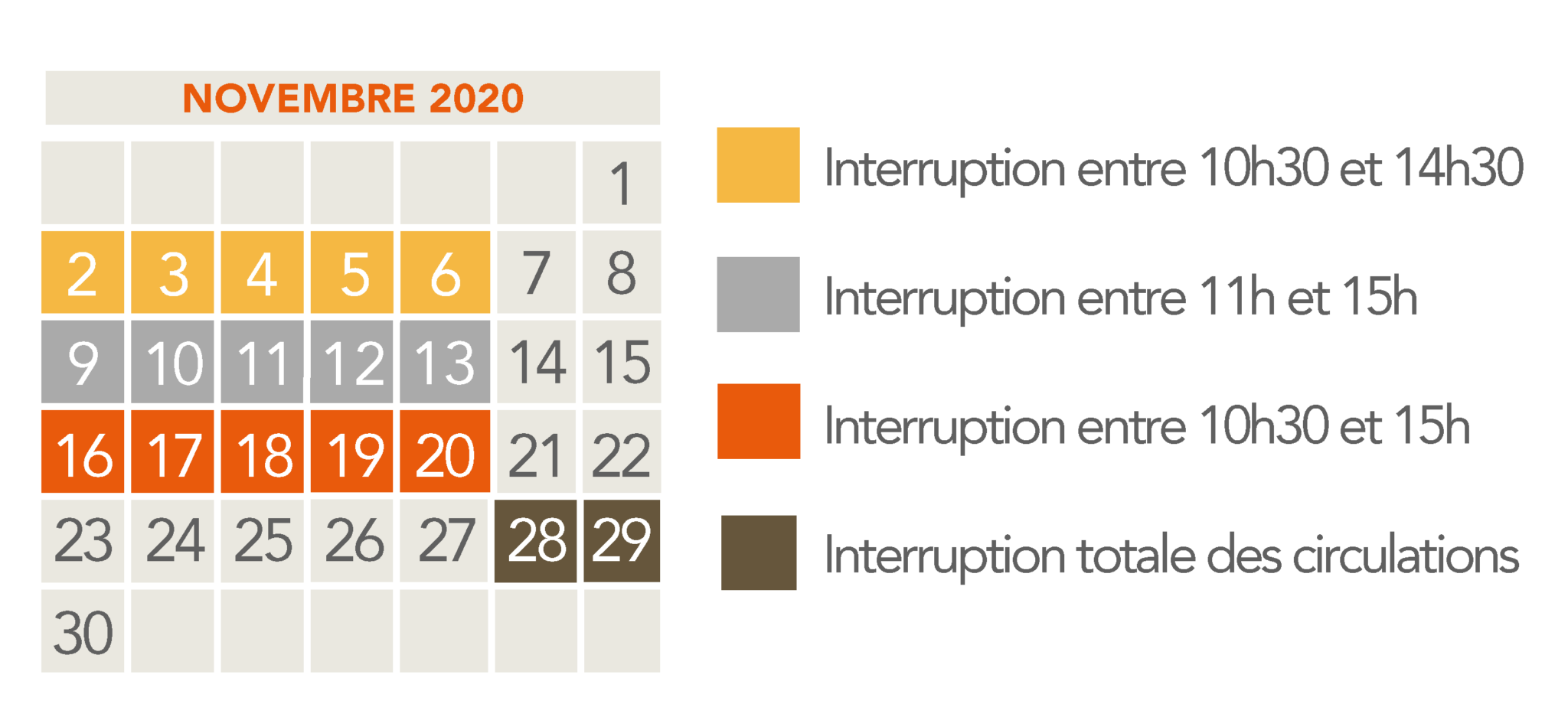 Ligne R des travaux sur la branche Melun / Montereau via Héricy Ligne R des travaux sur la branche Melun / Montereau via Héricy
