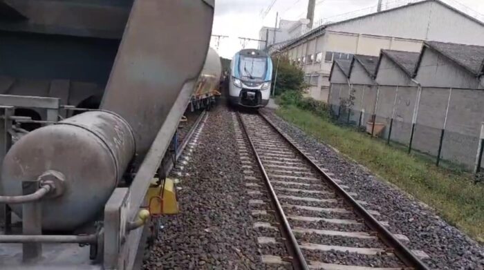 Photo incident du 20 octobre 2023. Passage d'un train.