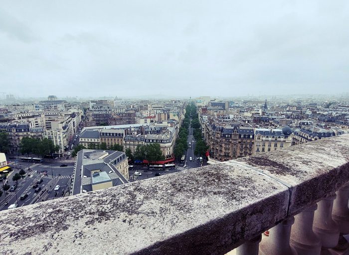 Photo en hauteur depuis la Tour de l'Horloge de Paris Gare de Lyon.