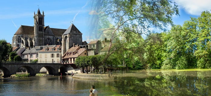 Photos de 2 lieux sur la thématique des parcs et des jardins, accessibles avec la Ligne R.