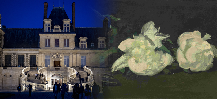 Illustration de la Nuit européenne des musées 2025 avec 2 exemples de sorties accessibles avec la Ligne R.