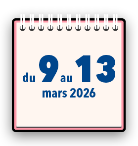 Pour illustrer les stands sur le thème des violences sexistes et sexuelles dans les transports durant la semaine du 9 au 13 mars 2026, une image d'un calendrier sur lequel est inscrit "du 9 au 13 mars 2026".